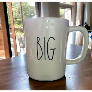 Rae Dunn BIG Mug Ceramic White with Black Lettering
